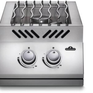 BUILT-IN 500 SERIES INLINE DUAL RANGE TOP BURNER WITH STAINLESS STEEL COVER